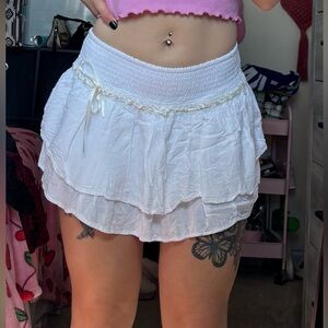 NEW Hollister Ruffle Mini Skirt/Skort